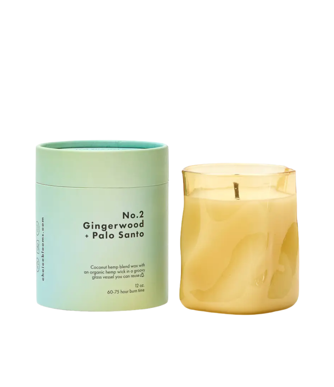 No. 2 Gingerwood + Palo Santo Candle, 12oz.