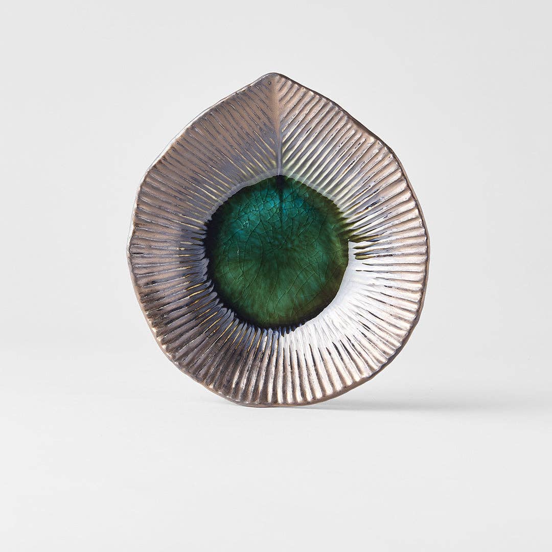Midori Ridged Plate, 16cm