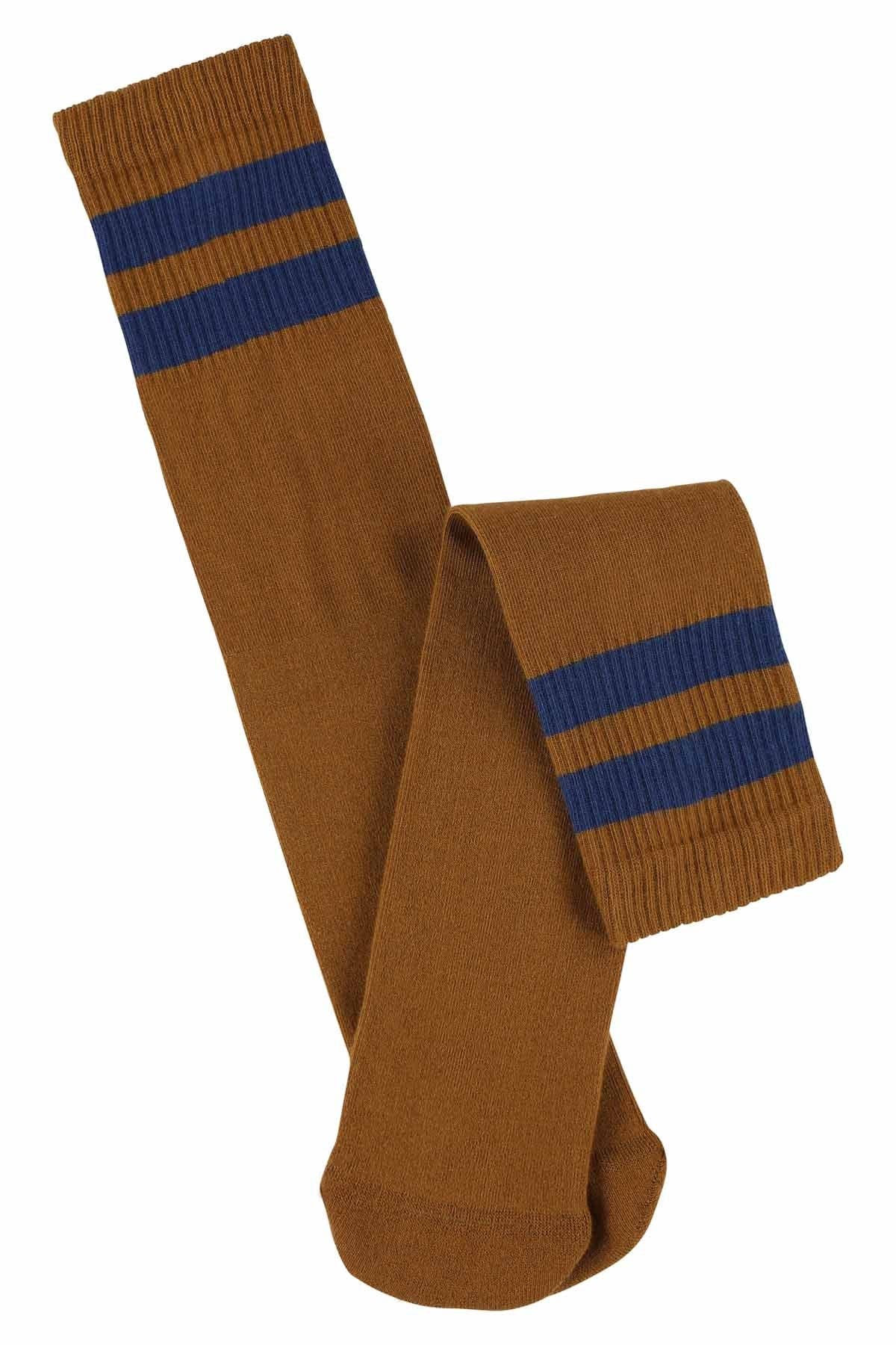 Unisex Tube Socks - Caramel Café / Blue Wing Teal