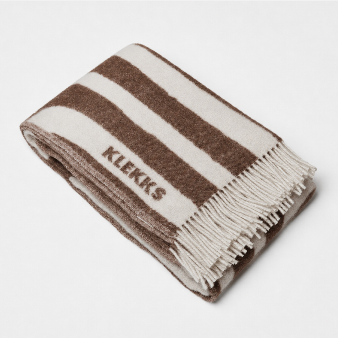 Klekks No. 34 - Wool blanket - Brown