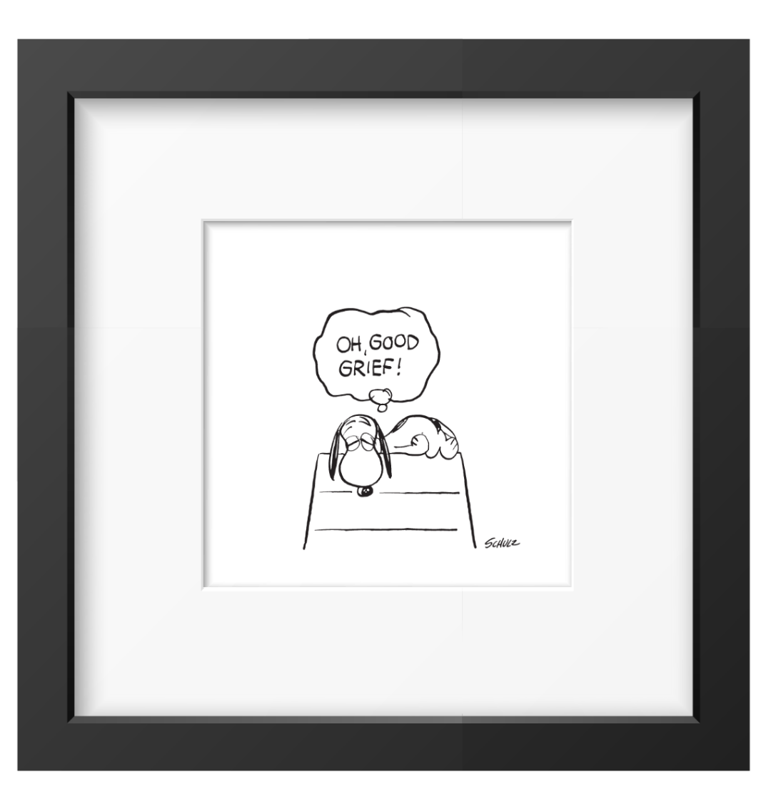 Peanuts Framed Print - Good Grief