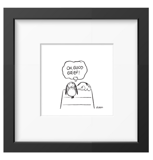 Peanuts Framed Print - Good Grief