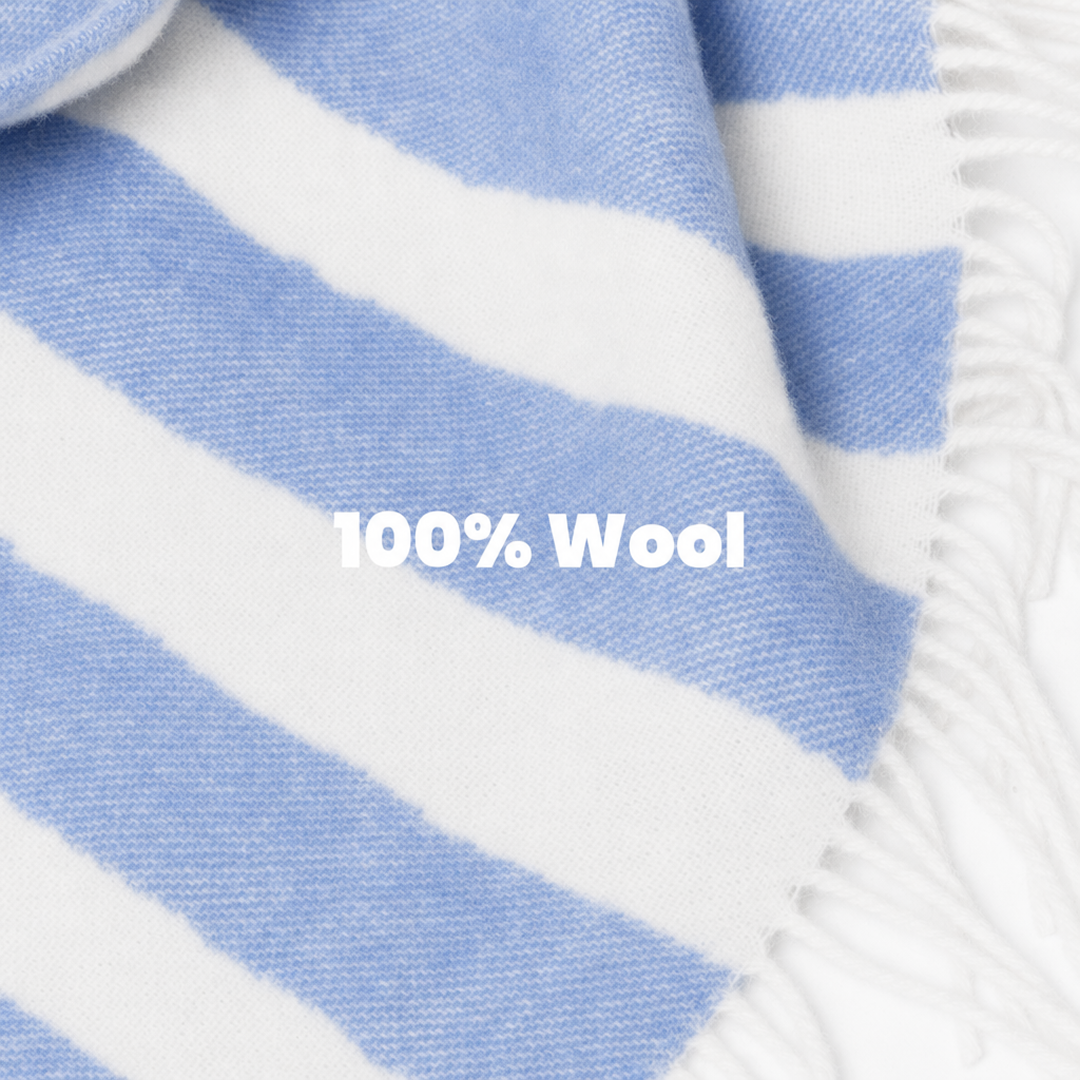 Klekks No. 34 - Wool blanket - Light Blue