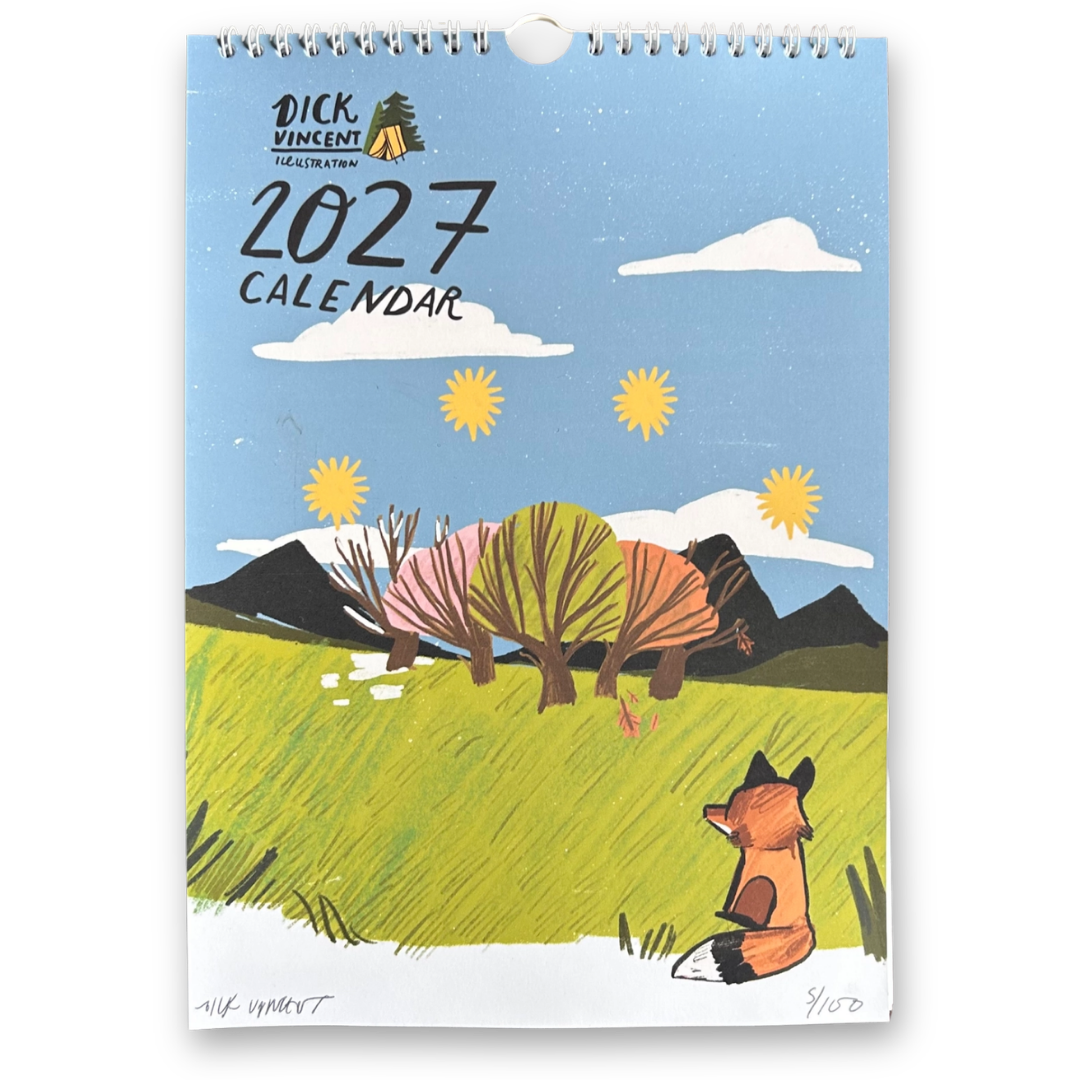 Dick Vincent 2027 A4 Calendar