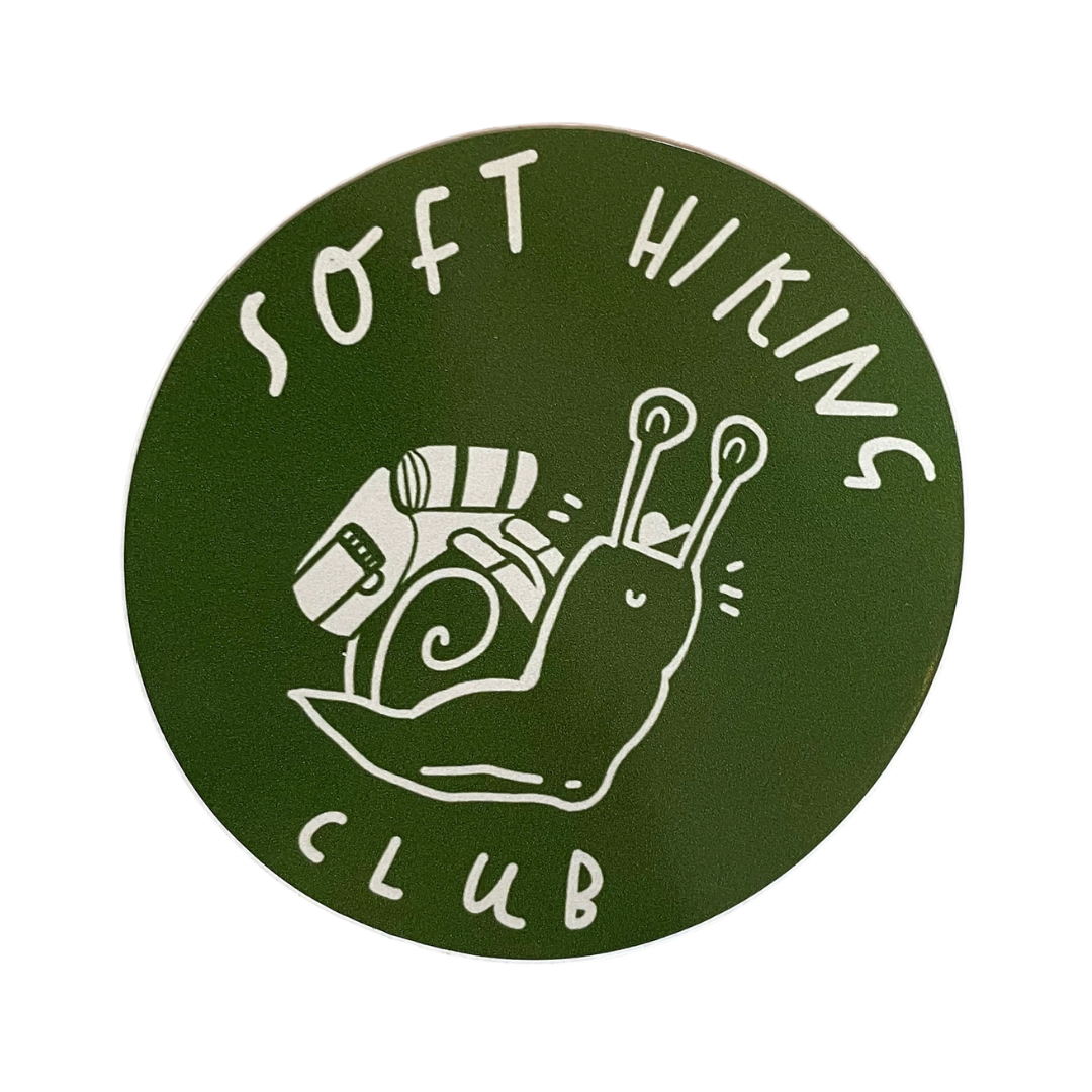 Soft Hiking Club Sticker
