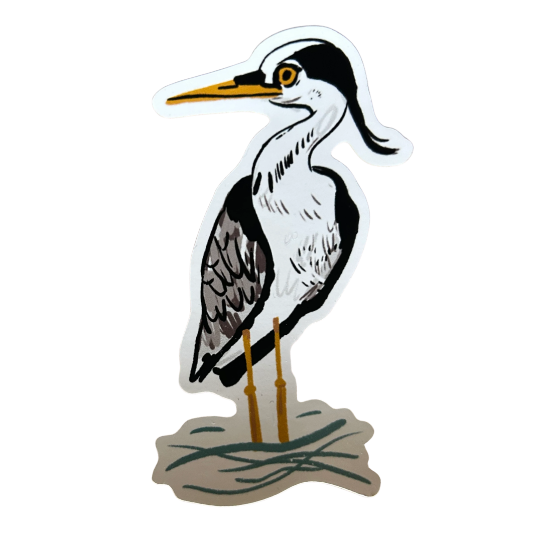 Heron Sticker 