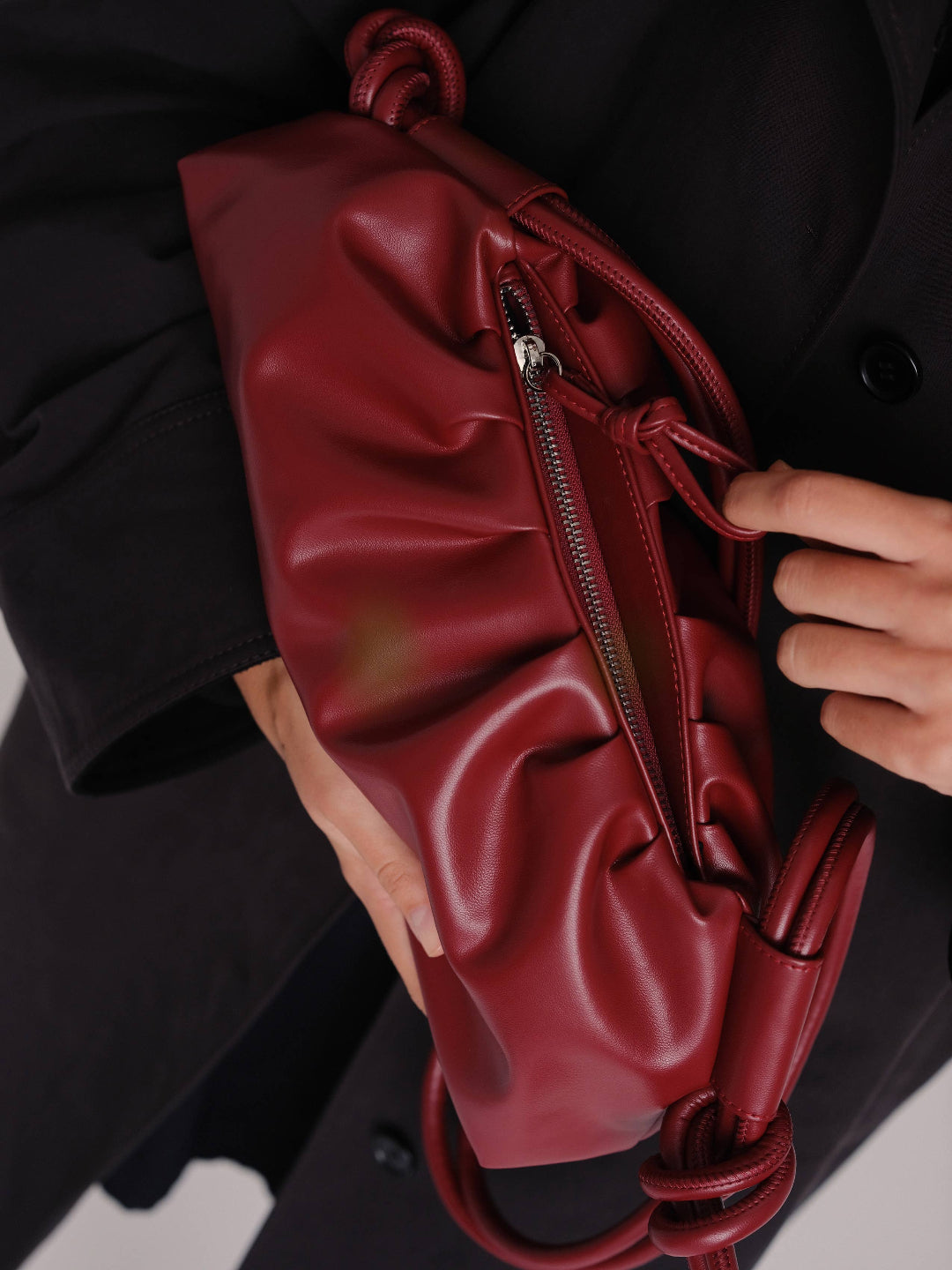 Dumpling Bag - Cherry Red