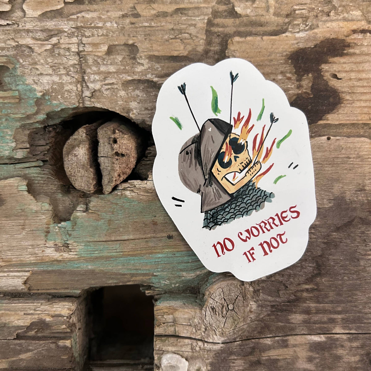 No Worries Sticker