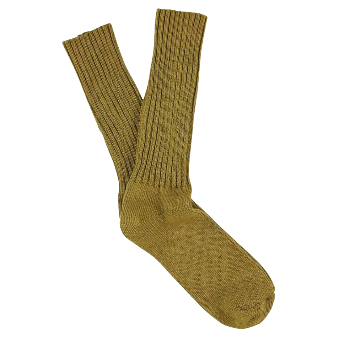 Crew Socks - Olive Oil