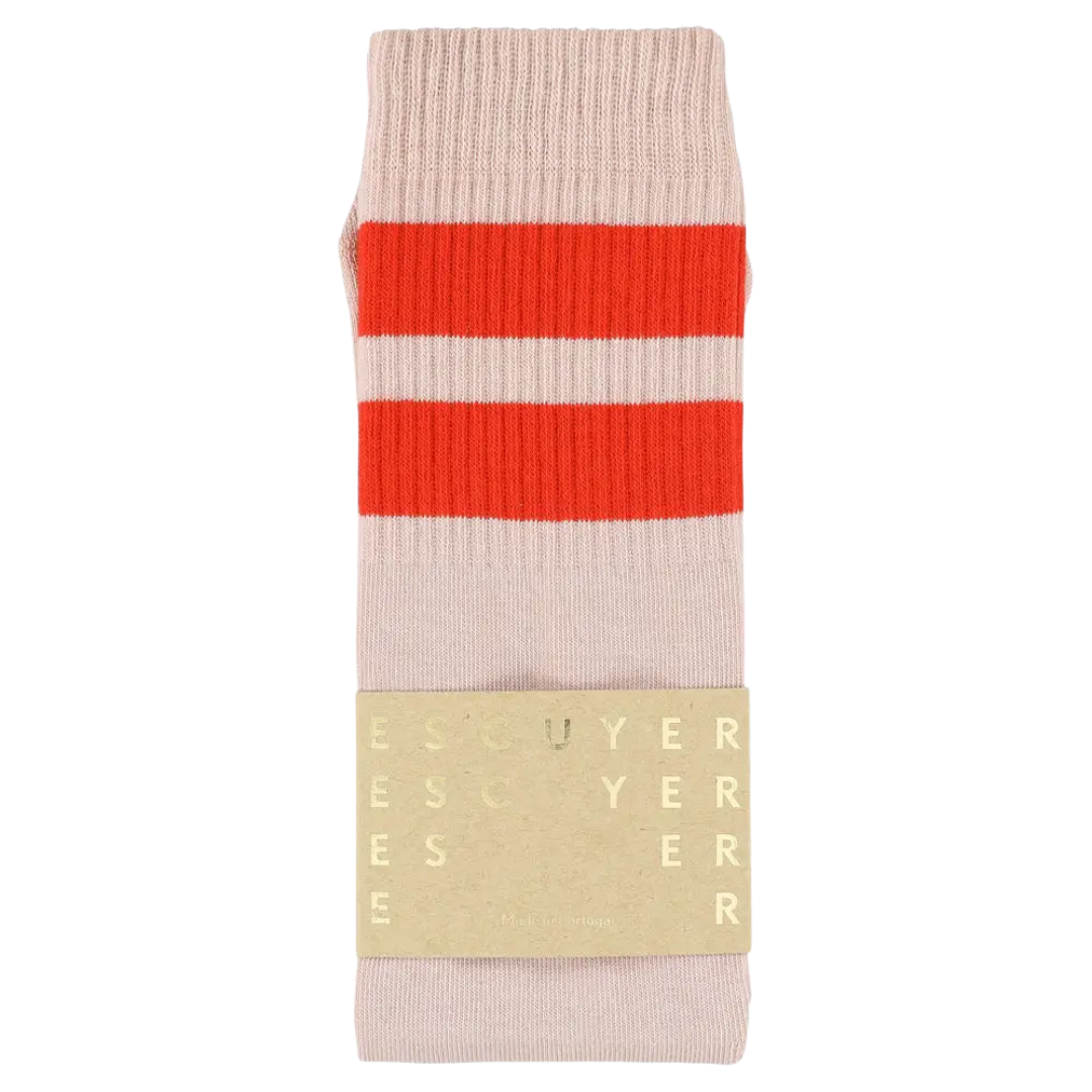 Unisex Tube Socks - Pink / Orange