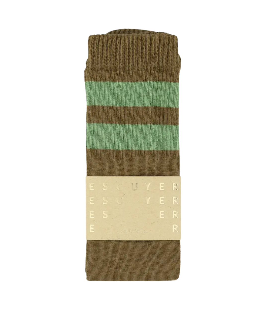 Unisex Tube Socks - Tabac / Green