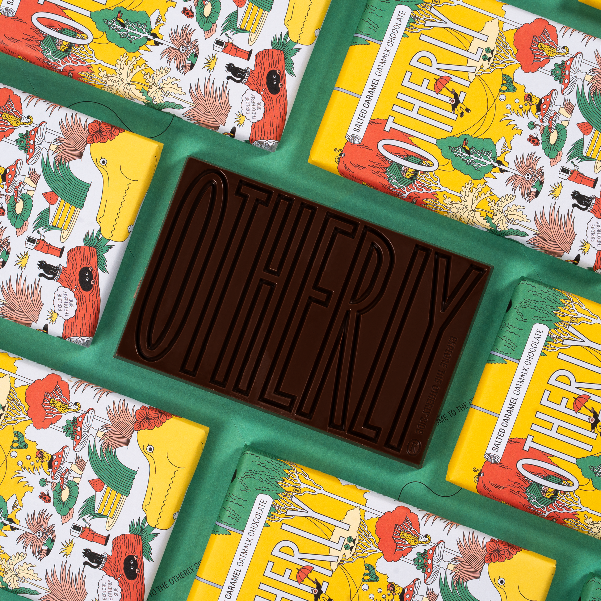 Salted Caramel Oatm*lk Chocolate Bar, Vegan (120g)