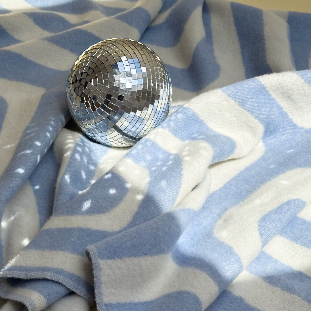 Klekks No. 34 - Wool blanket - Light Blue