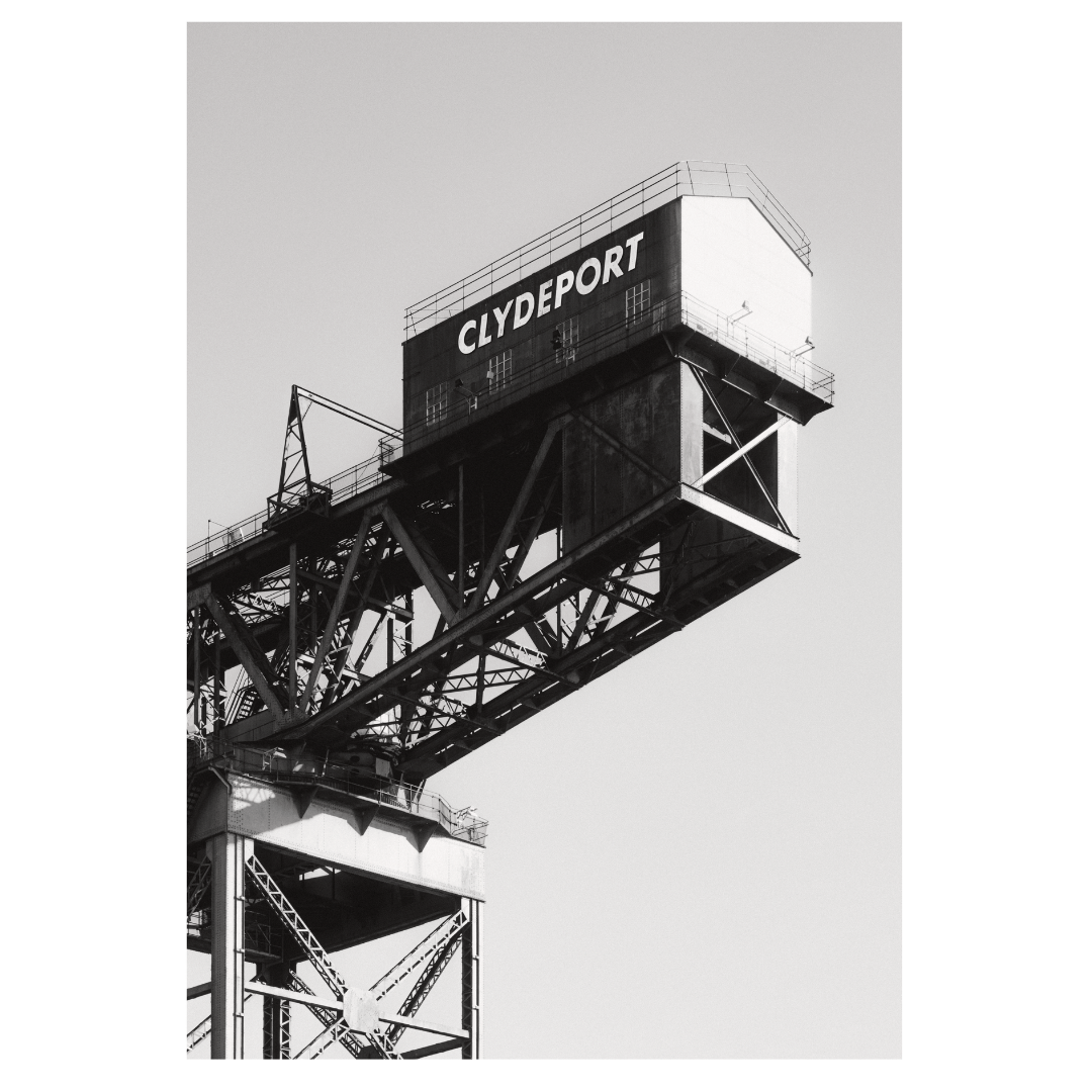 Glasgow Clydeport Print - A4
