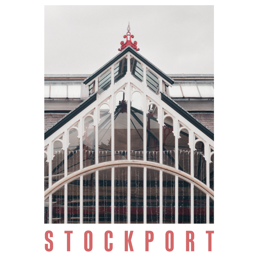 Stockport Market Place Print - A3