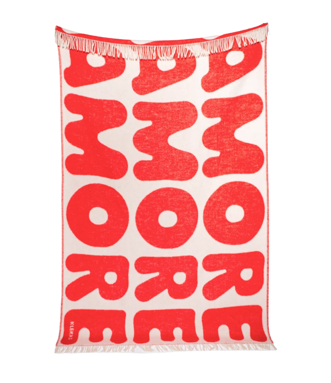 Klekks No. 11 - Wool Blanket - Red