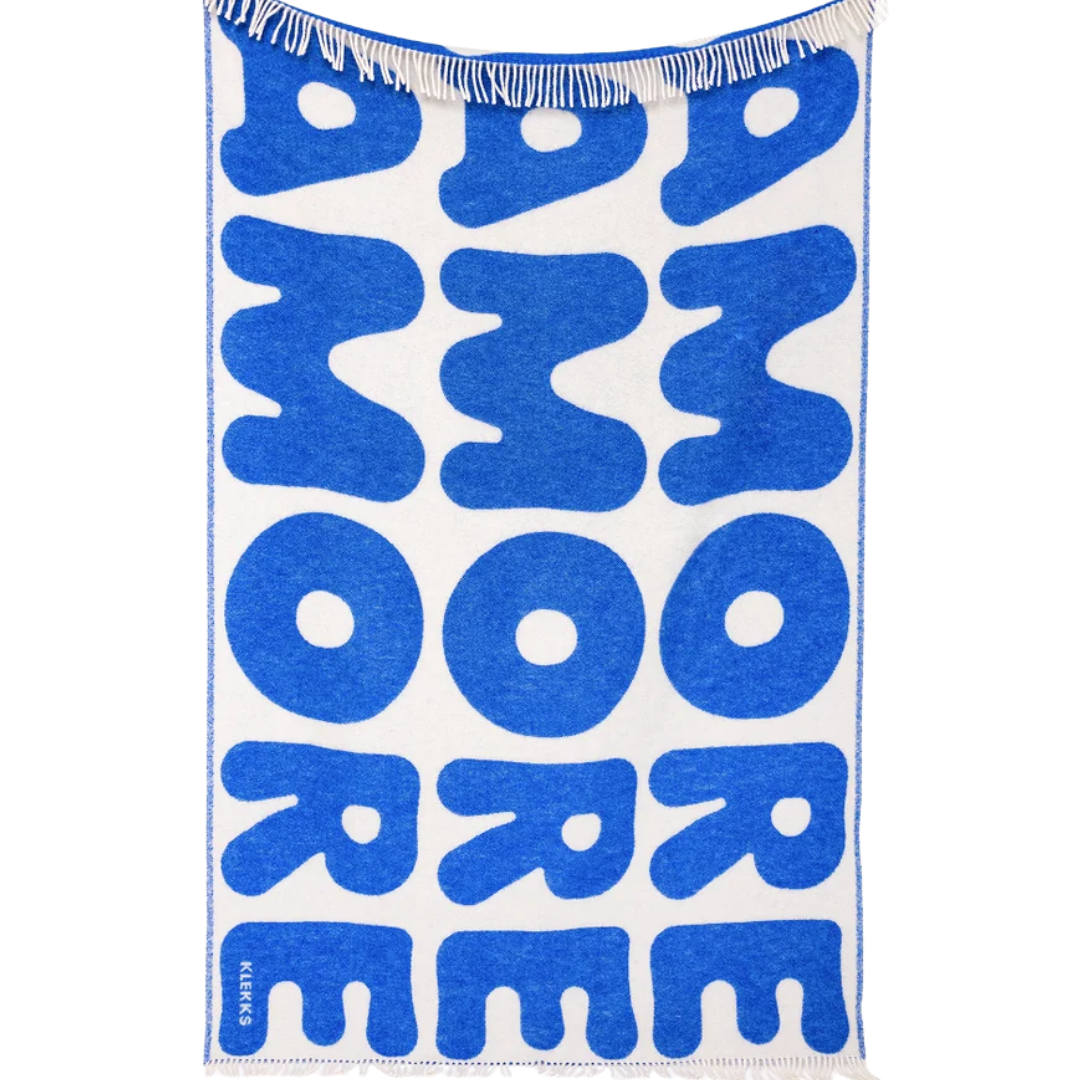 Klekks No. 11 - Wool Blanket - Blue