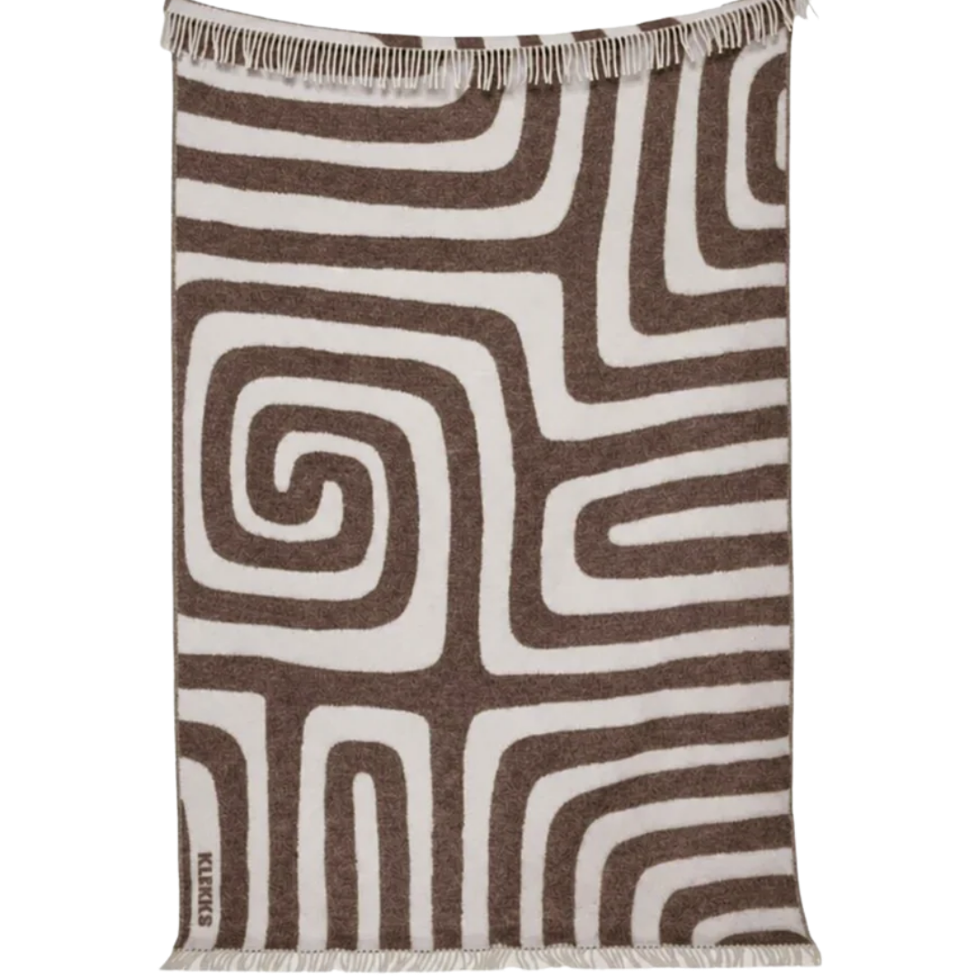 Klekks No. 34 - Wool blanket - Brown