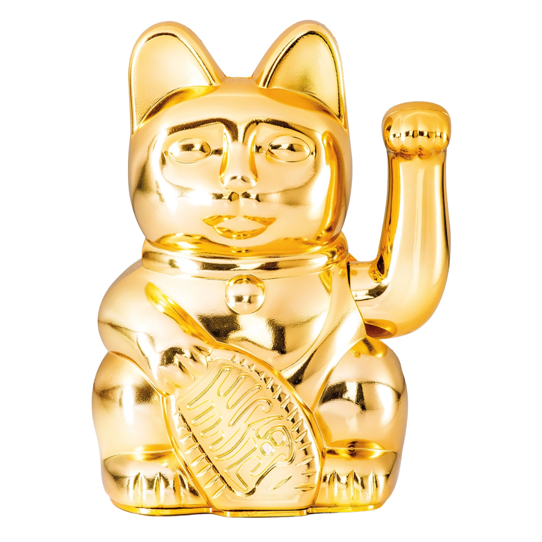 Lucky Cat | Maneki Neko - Shiny Gold