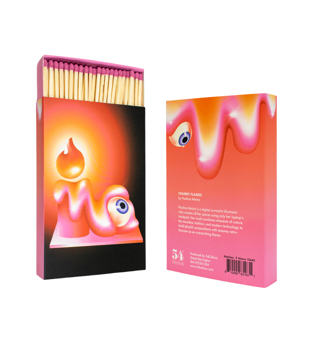 Matches For Candles: "Chubby Flame" by Paulina Almira
