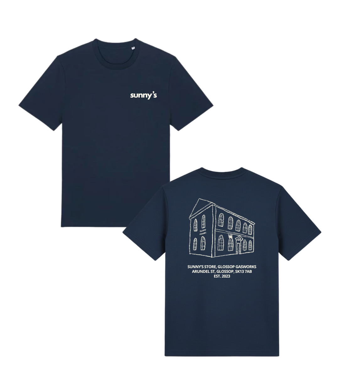 Gasworks Tee - Navy / Off White
