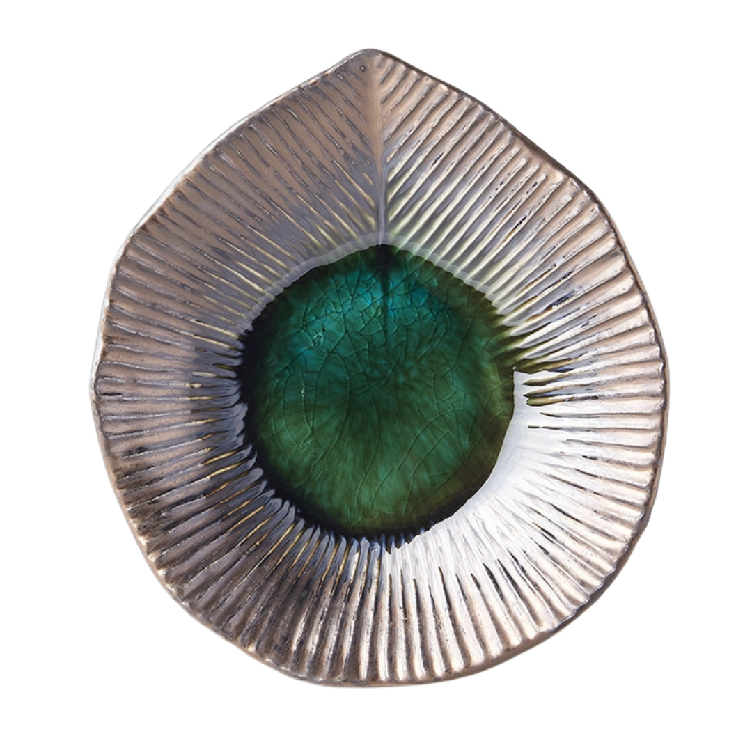 Midori Ridged Plate, 16cm