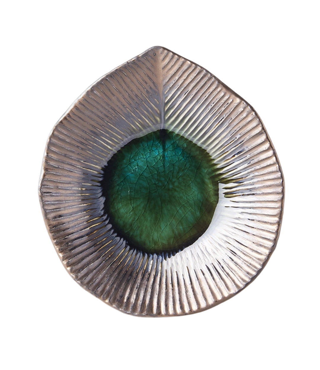 Midori Ridged Plate, 16cm