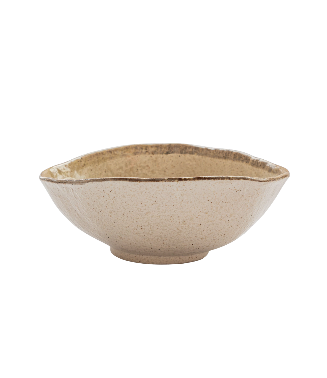Flax Organic Uneven Medium Oval Bowl, 21cm