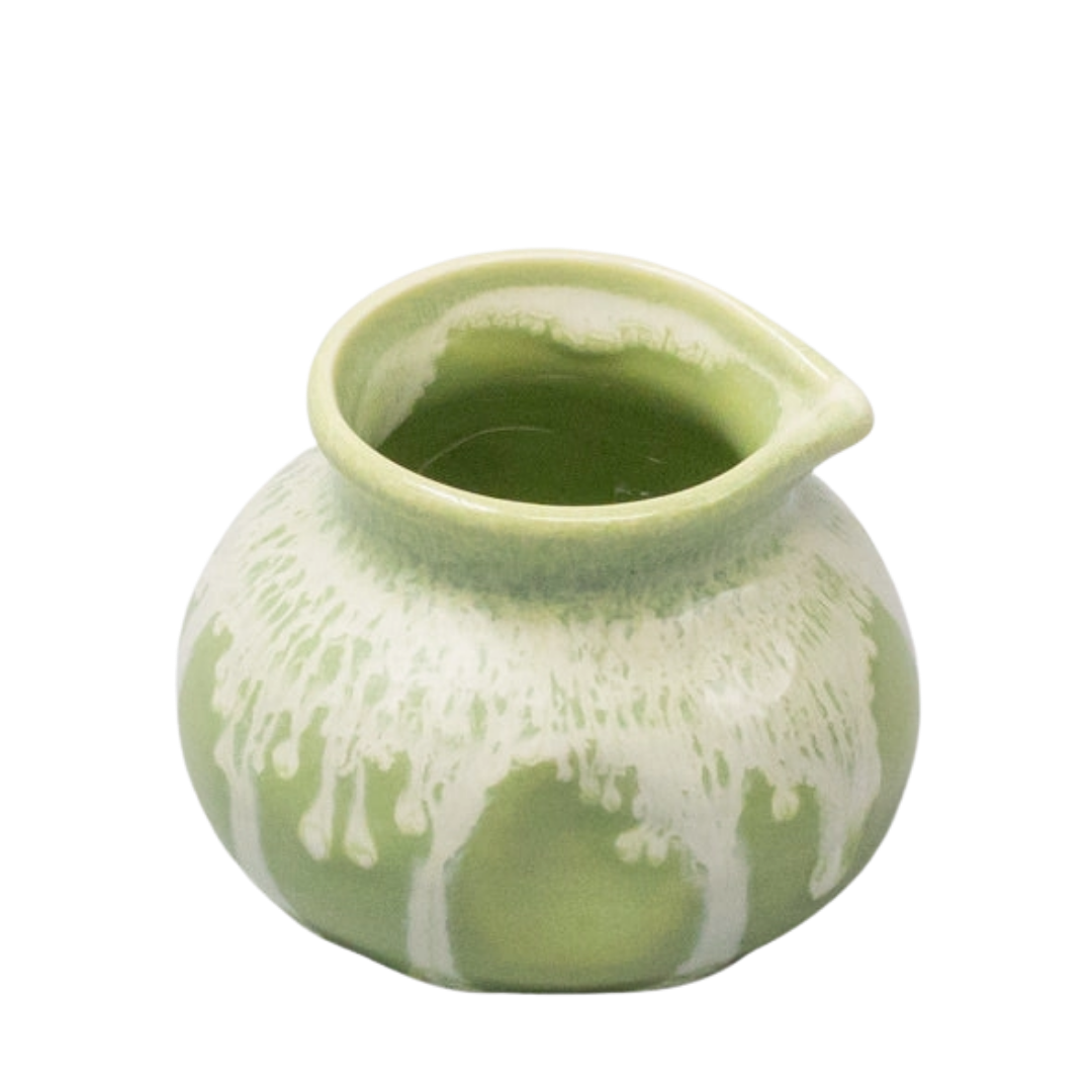 Green Gloss White Drip Pourer, 120ml