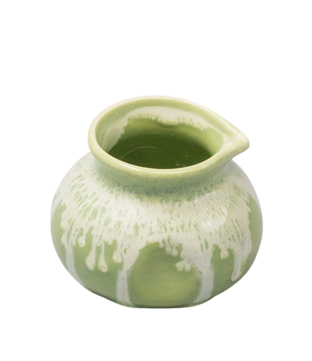 Green Gloss White Drip Pourer, 120ml