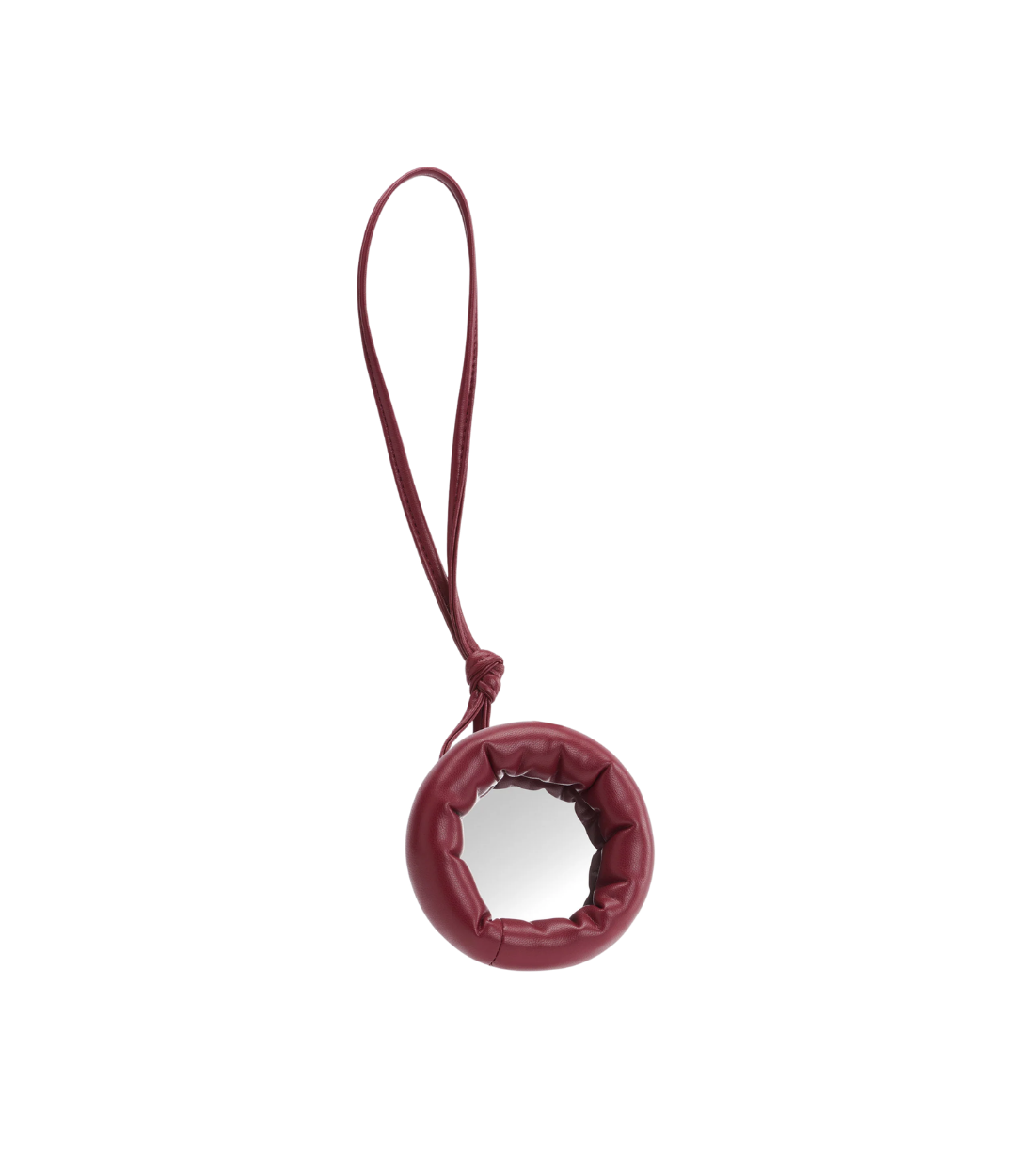 Padded Mirror Charm - Cherry Red