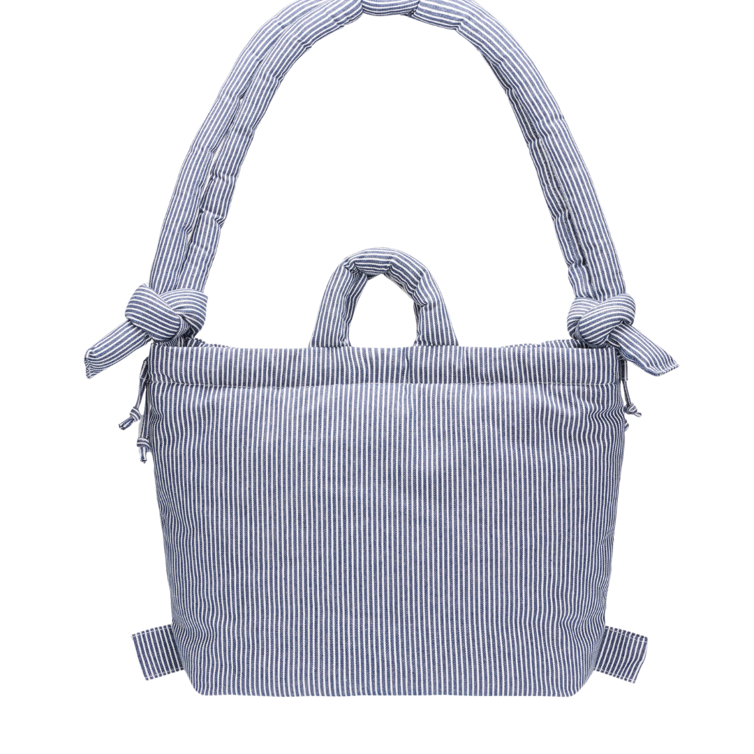 Ona Soft Bag - Cotton Navy Stripe