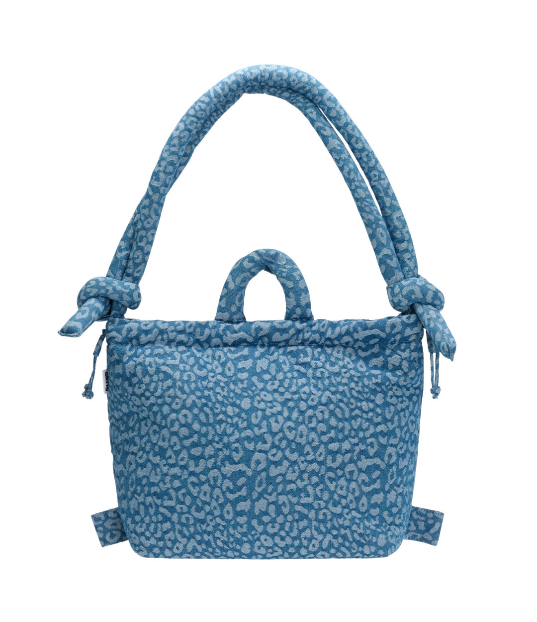 Ona Soft Bag - Leopard Denim