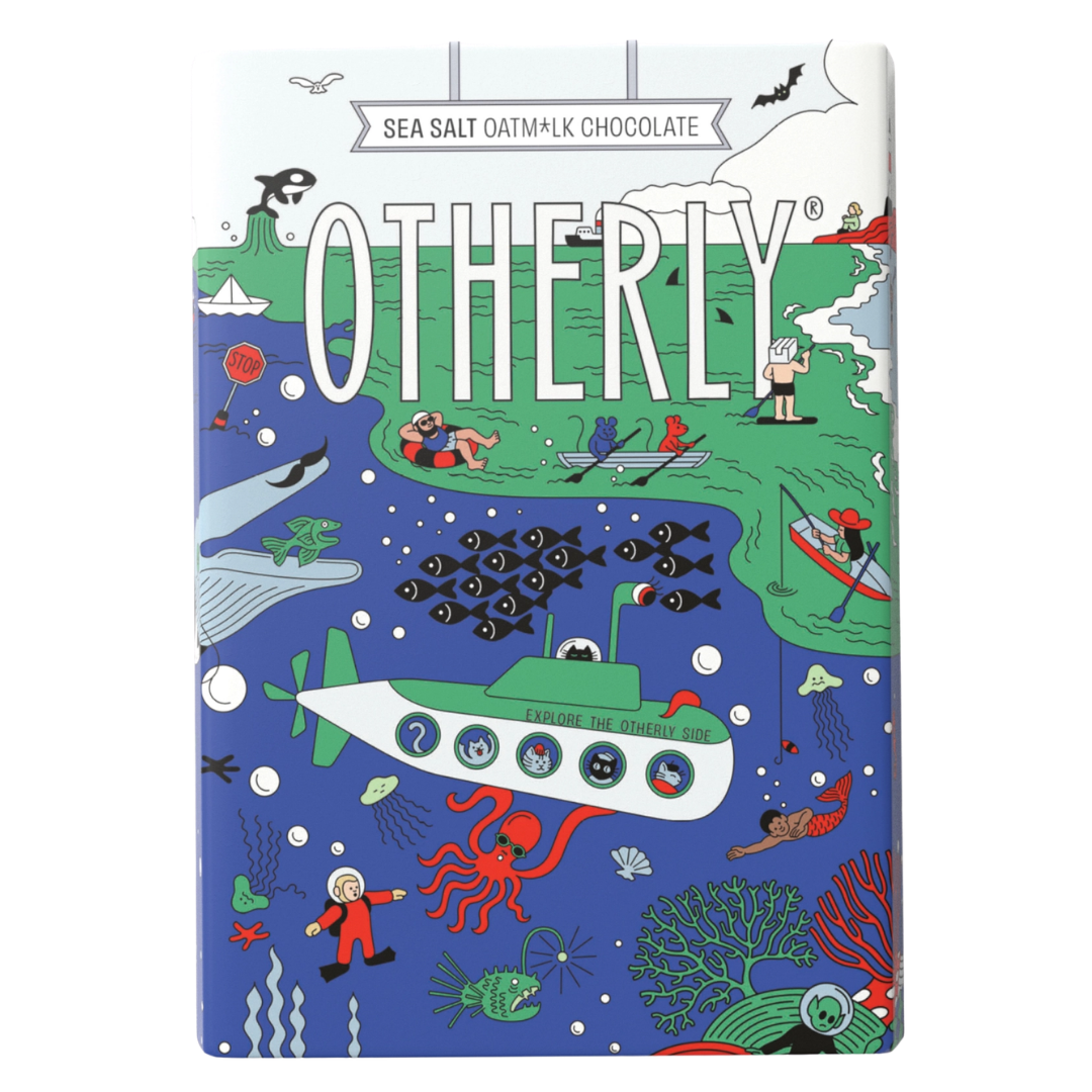 Sea Salt Oatm*lk Chocolate Bar, Vegan (120g)