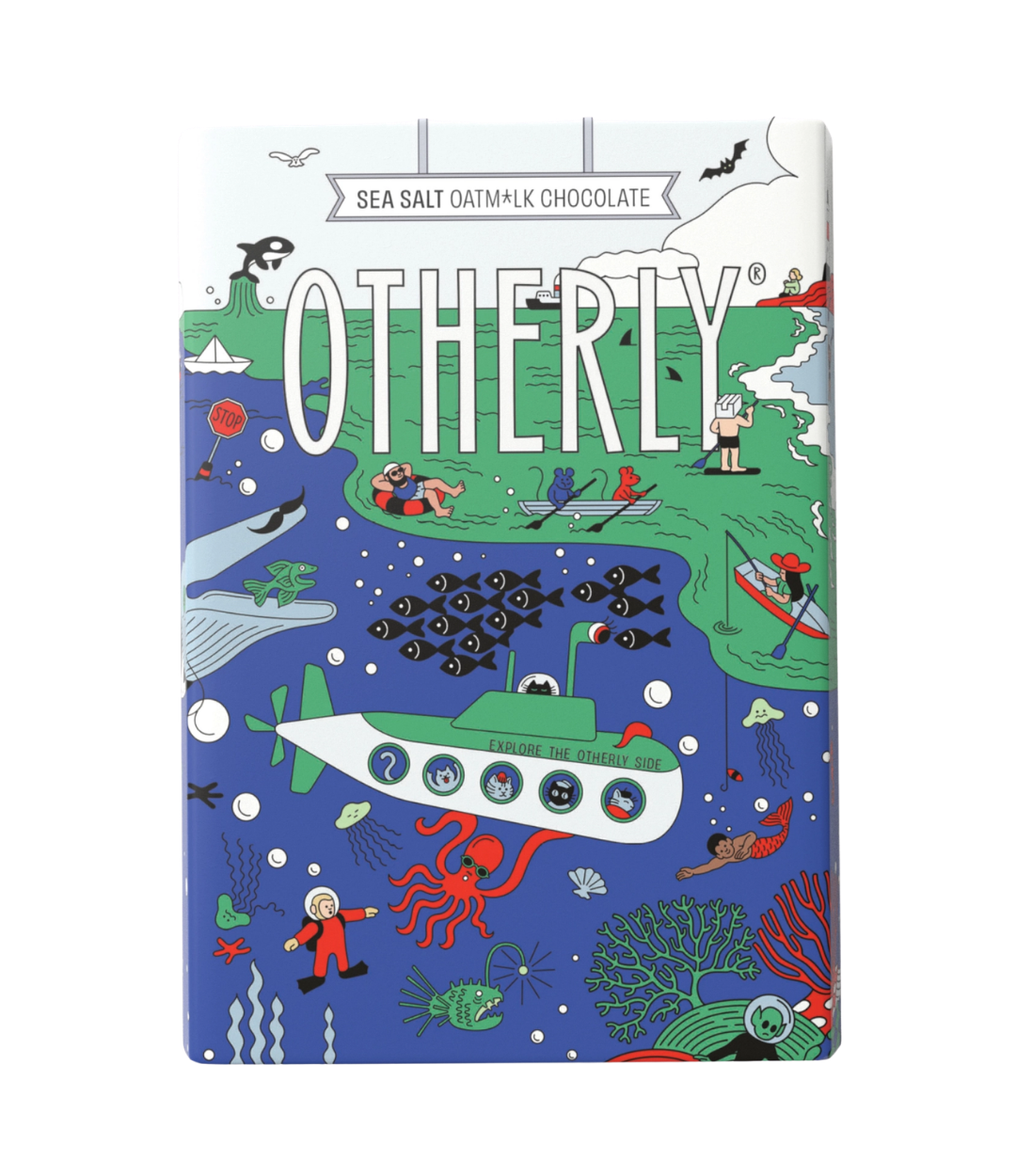 Sea Salt Oatm*lk Chocolate Bar, Vegan (120g)