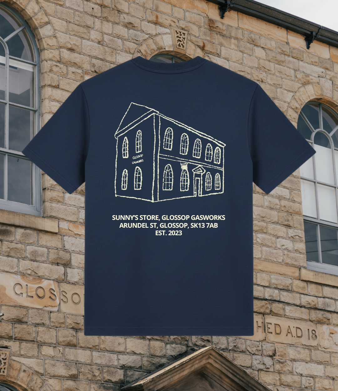 Gasworks Tee - Navy / Off White