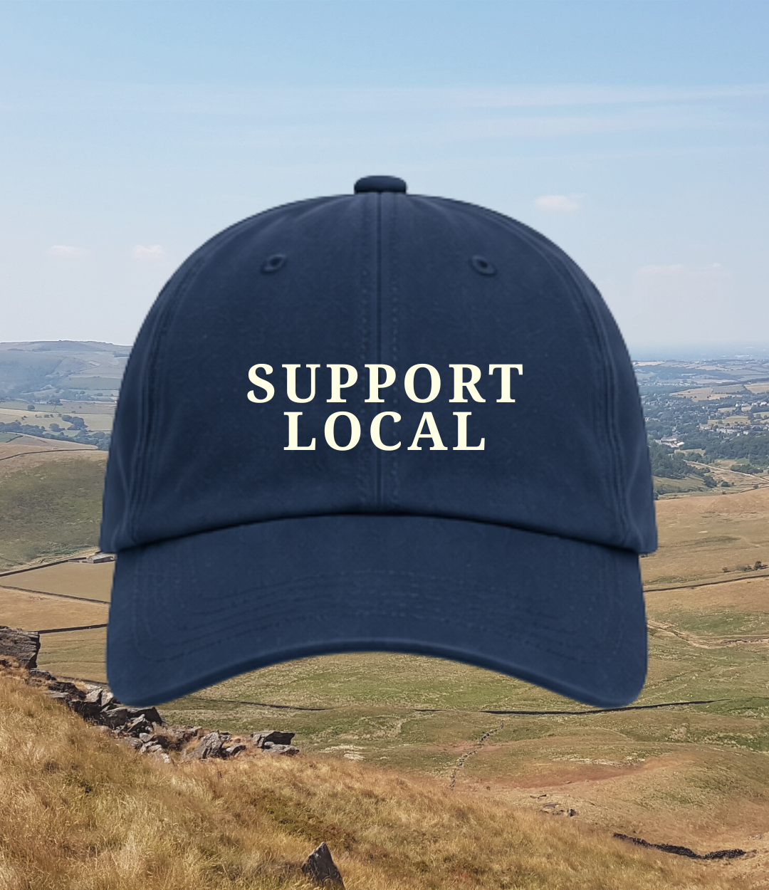 Support Local Cap - Navy / White