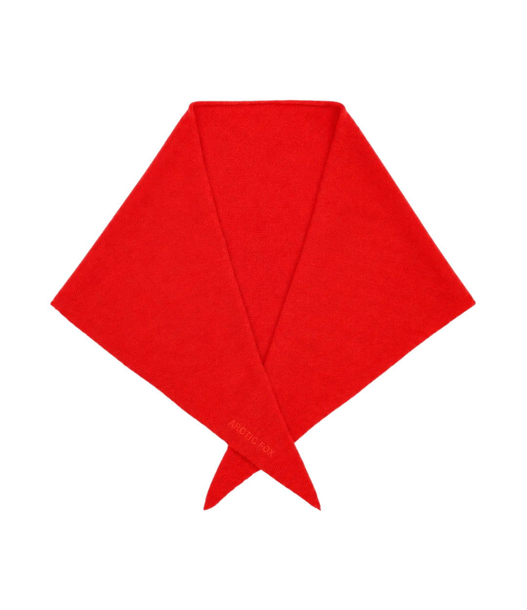 Merino Wool Triangle Scarf - Lava Red