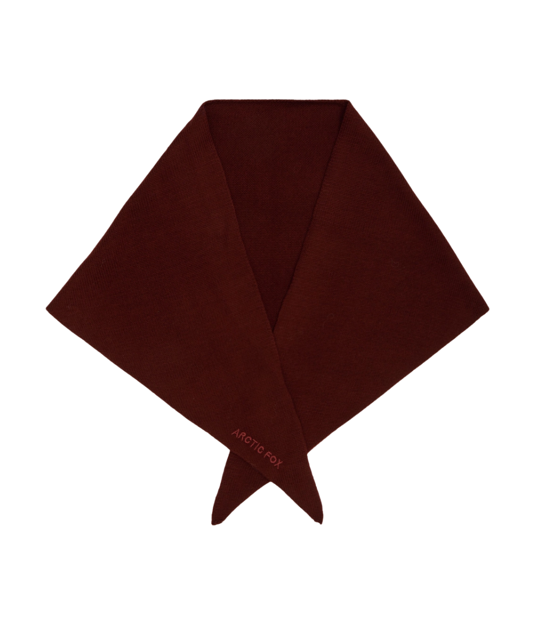 Merino Wool Triangle Scarf - Dark Walnut Brown