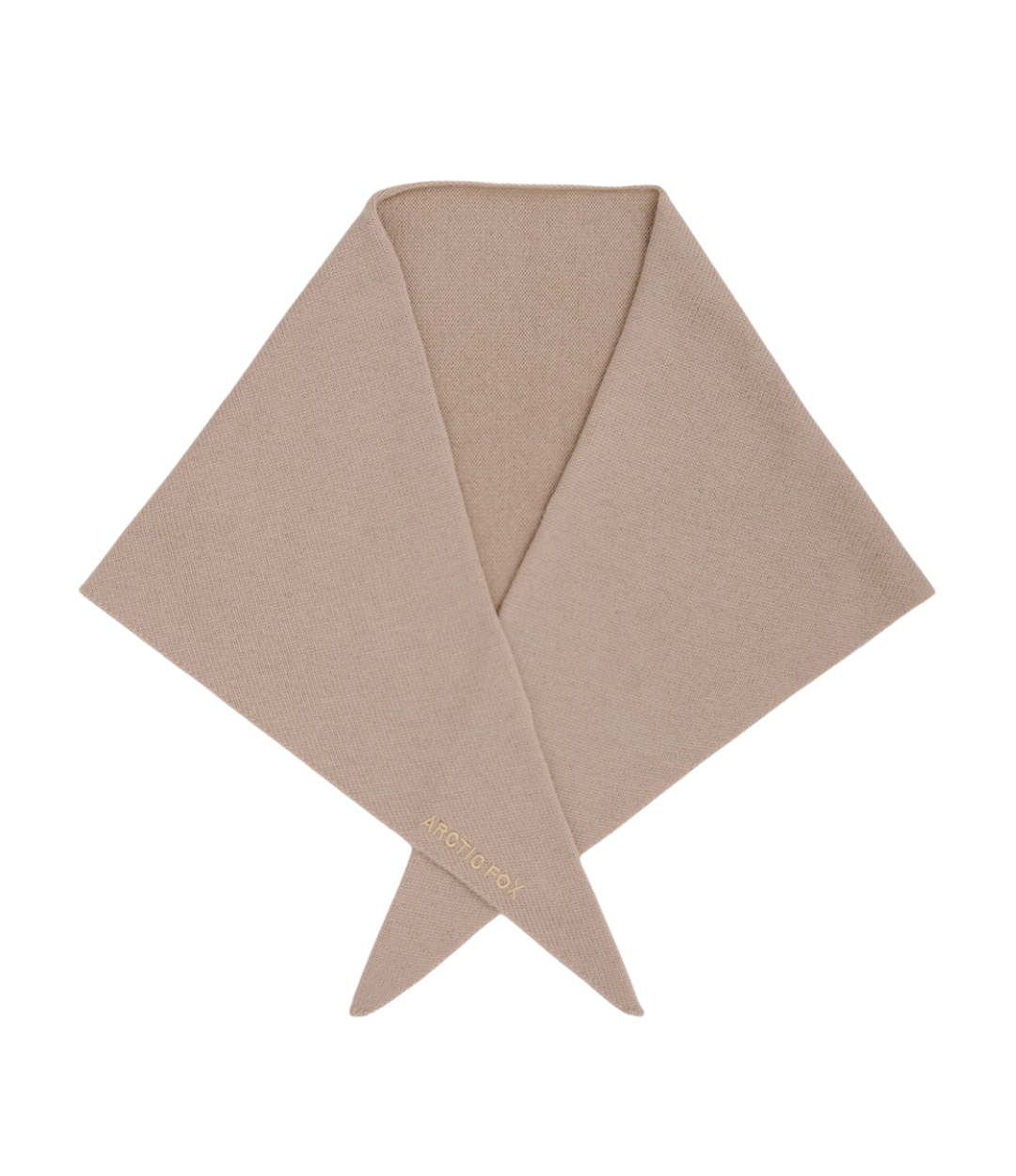 Merino Wool Triangle Scarf - Soft Taupe