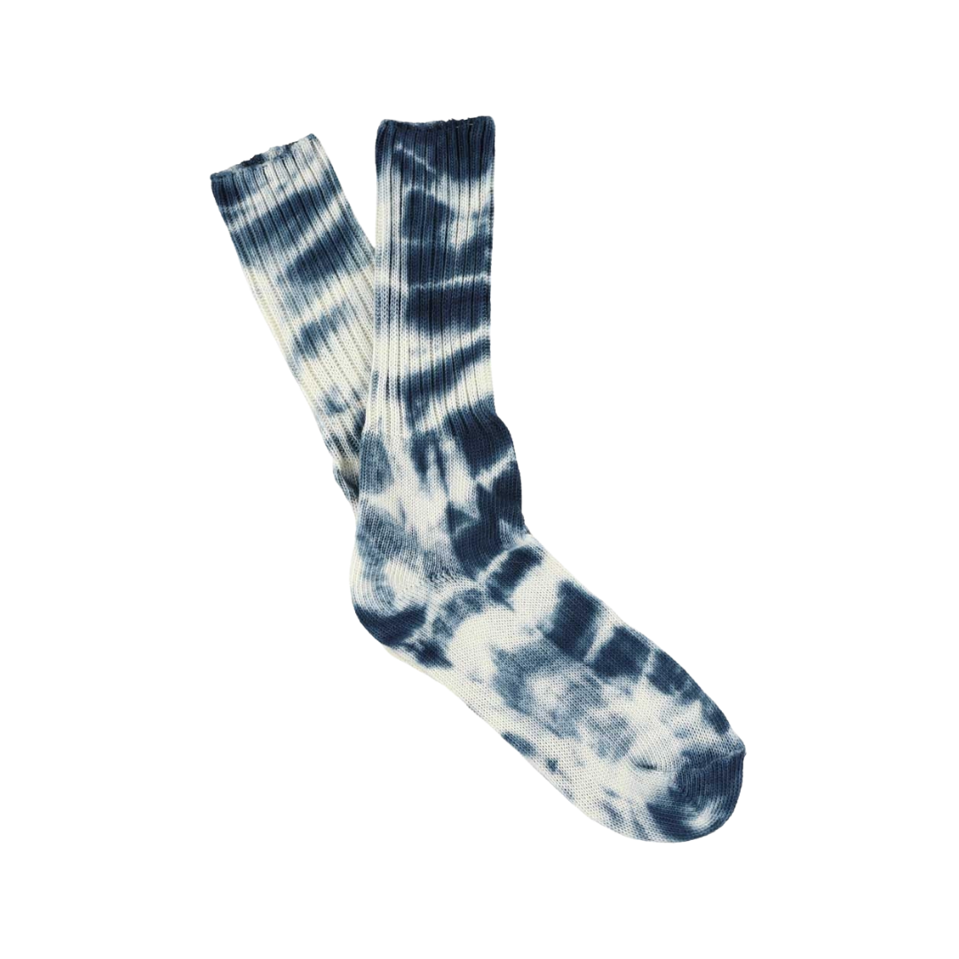 Tie Dye Socks - Off White / Graphite