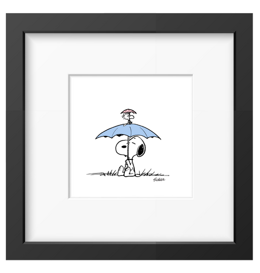 Peanuts Framed Print - Umbrella