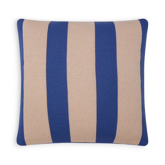 Cotton Knit Cushion Cover - Enkel Cobalt Blue