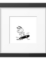 Peanuts Framed Print - Skateboard
