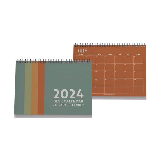 2024 Desk Calendar - Surf Minimalist
