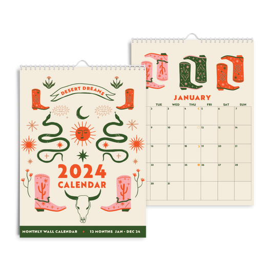 2024 Calendar - Desert Dreams