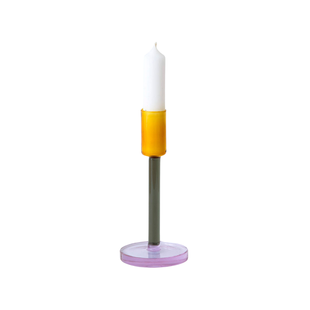 Glass Candlestick - Tall