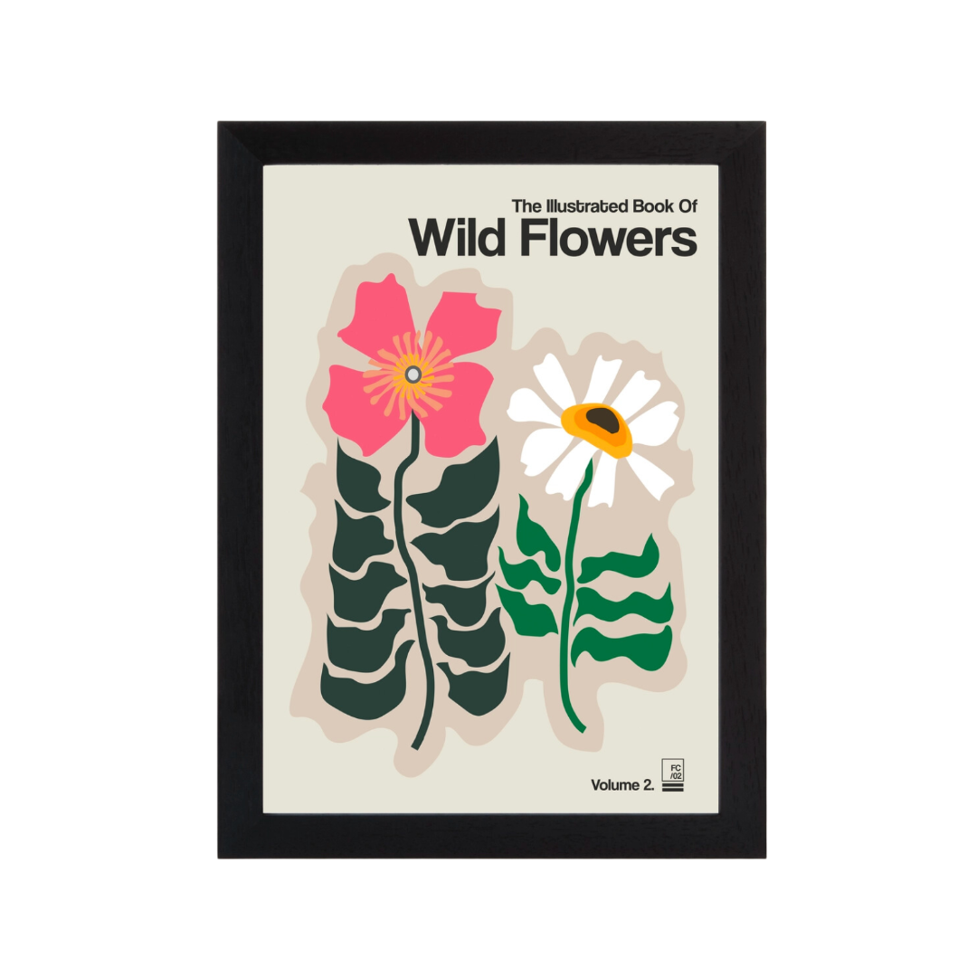 The Illustrated Book Of Wild Flowers Vol.2 Print - Biscuit A2