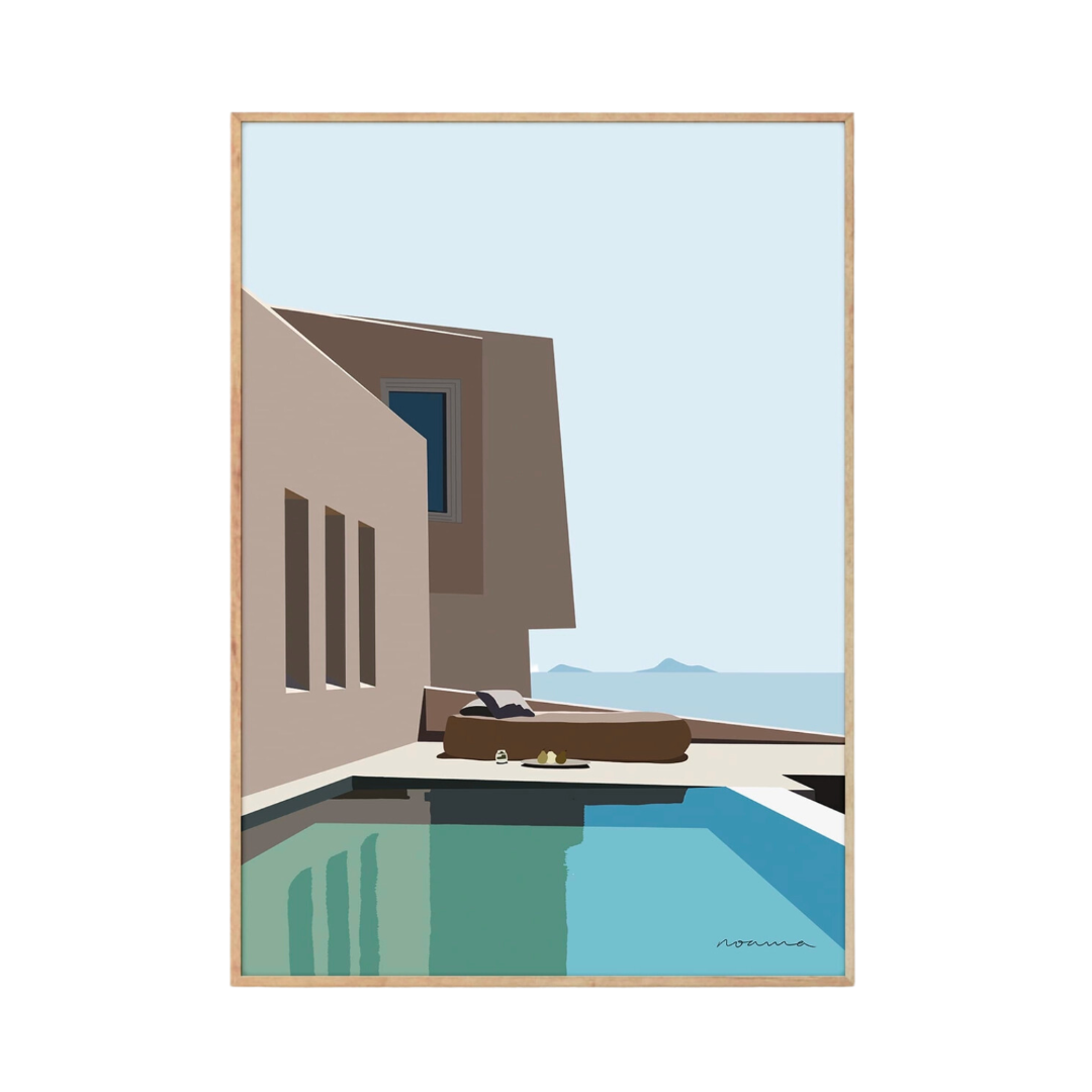 Greek Blue Art Print