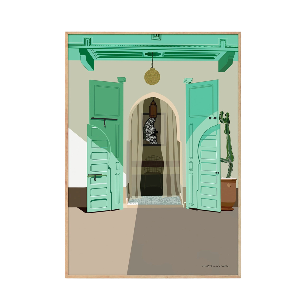 Green Riad Art Print